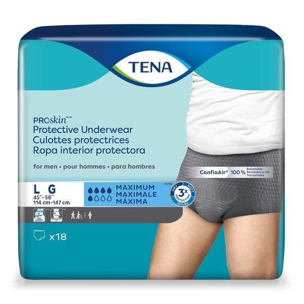 Tena TENA Disposable Underwear Male Large, Maximum, PK 18 73530